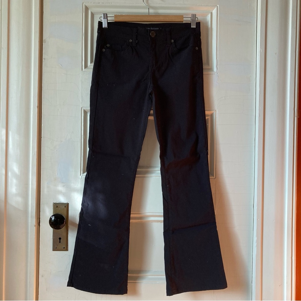 Calvin Klein black bootcut pants y2k